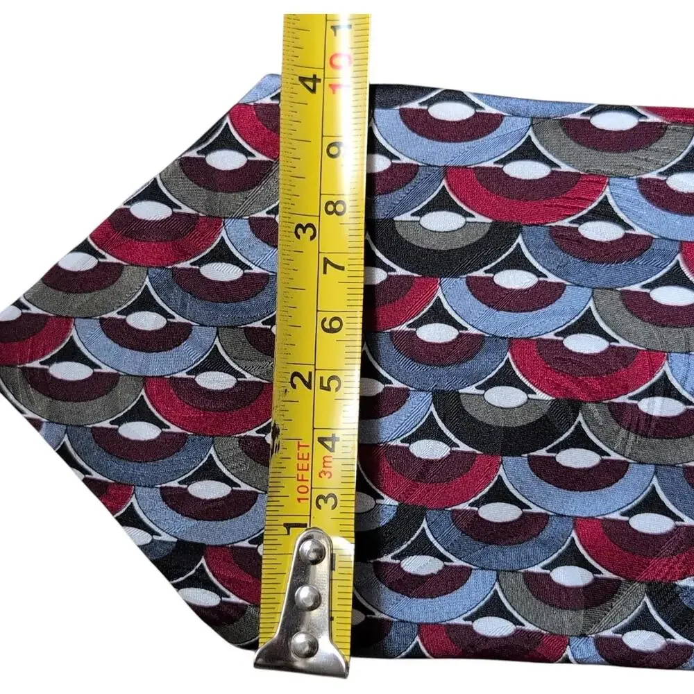 Como Collezione‎ Tie Set Mens Silk Necktie Geometric Pattern Italy Classic